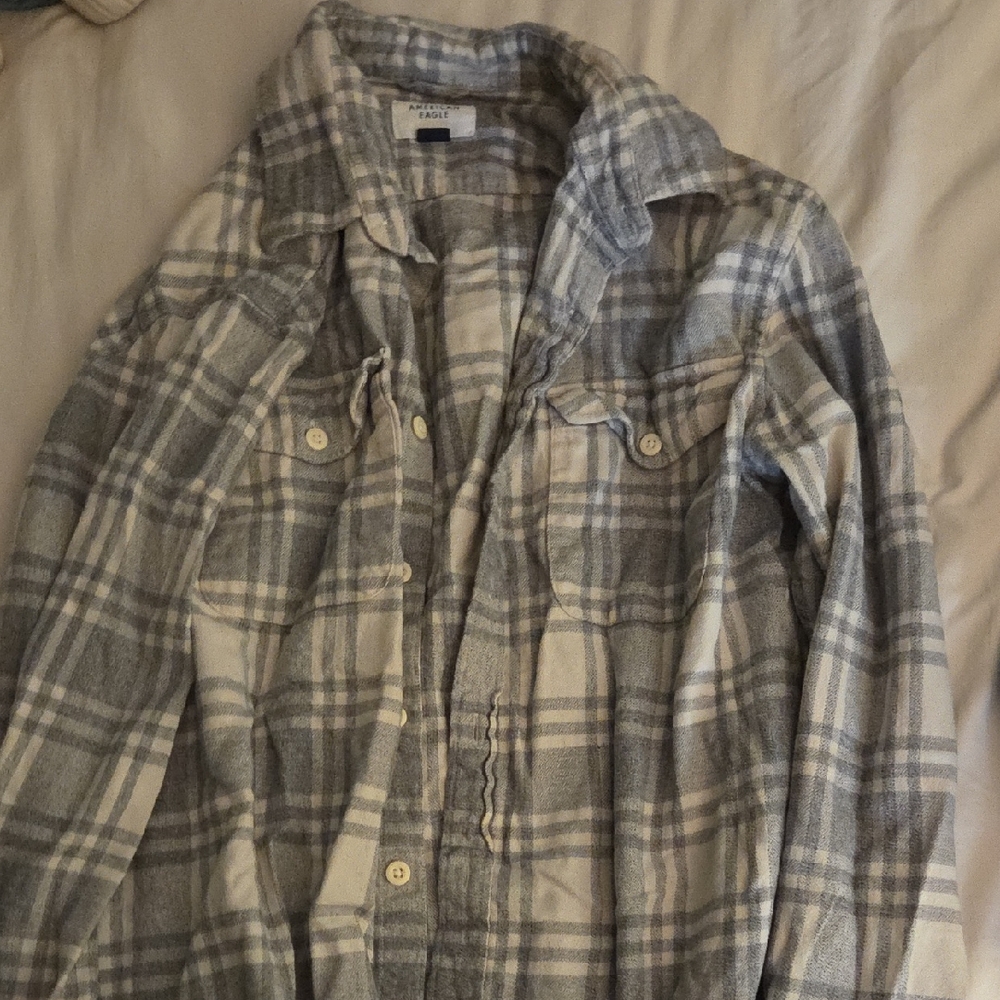 Mens American Eagle Super Soft Flannel Shirt